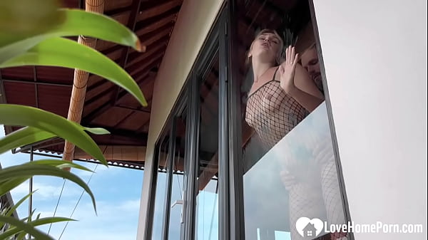 Standing doggy and a blowjob in the morning