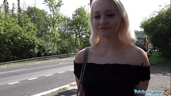 Public Agent Blonde teen Marilyn Sugar fucked in the woods