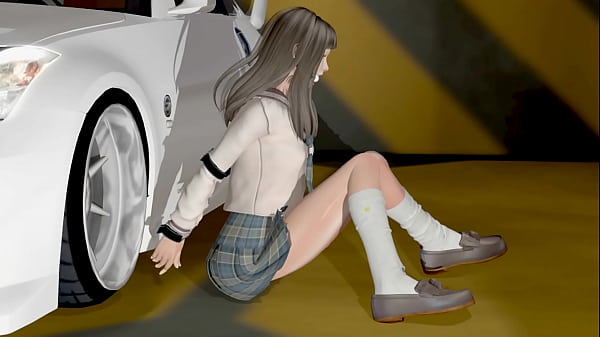belt bondage and bit gag in the parking 41 sec