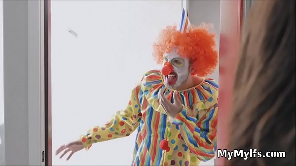 Milf sucks thick clown dick after bday party