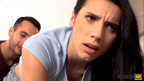 Download Video - STUCK4K&period; Romanian brunette is stuck and sex is a price she pays for help