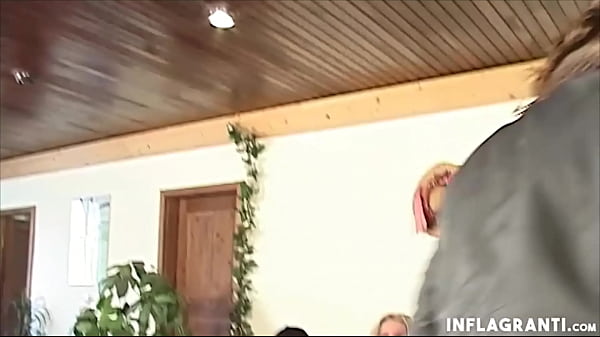 Pierced blondie taking cock