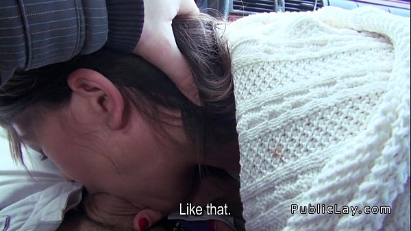 Hairy amateur bangs in car in public