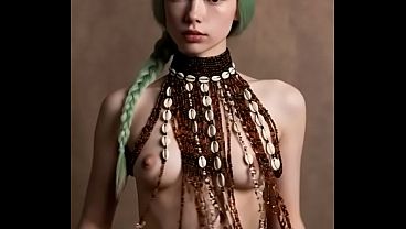  Ai Generated Ai Girl  Tribe Dress