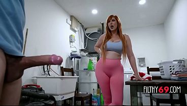 Redhead milf with big ass and tits POV sex - Lauren Phillips