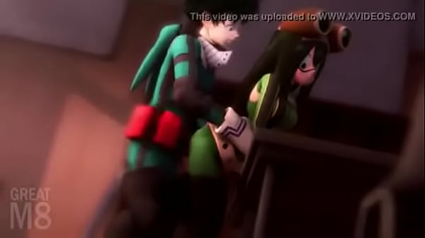「My Hero Academia」Tsuyu Asui Being Fucked By Izuku Midoriya, Whit Sound (By Minus 8)