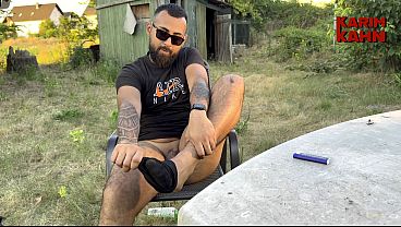 MY CUM ON MY HUGE FEET AFTER WORK FOR YOU TO LICK UP - TRAILER