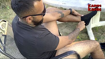 MY CUM ON MY HUGE FEET AFTER WORK Online FOR YOU TO LICK UP - TRAILER Sexy