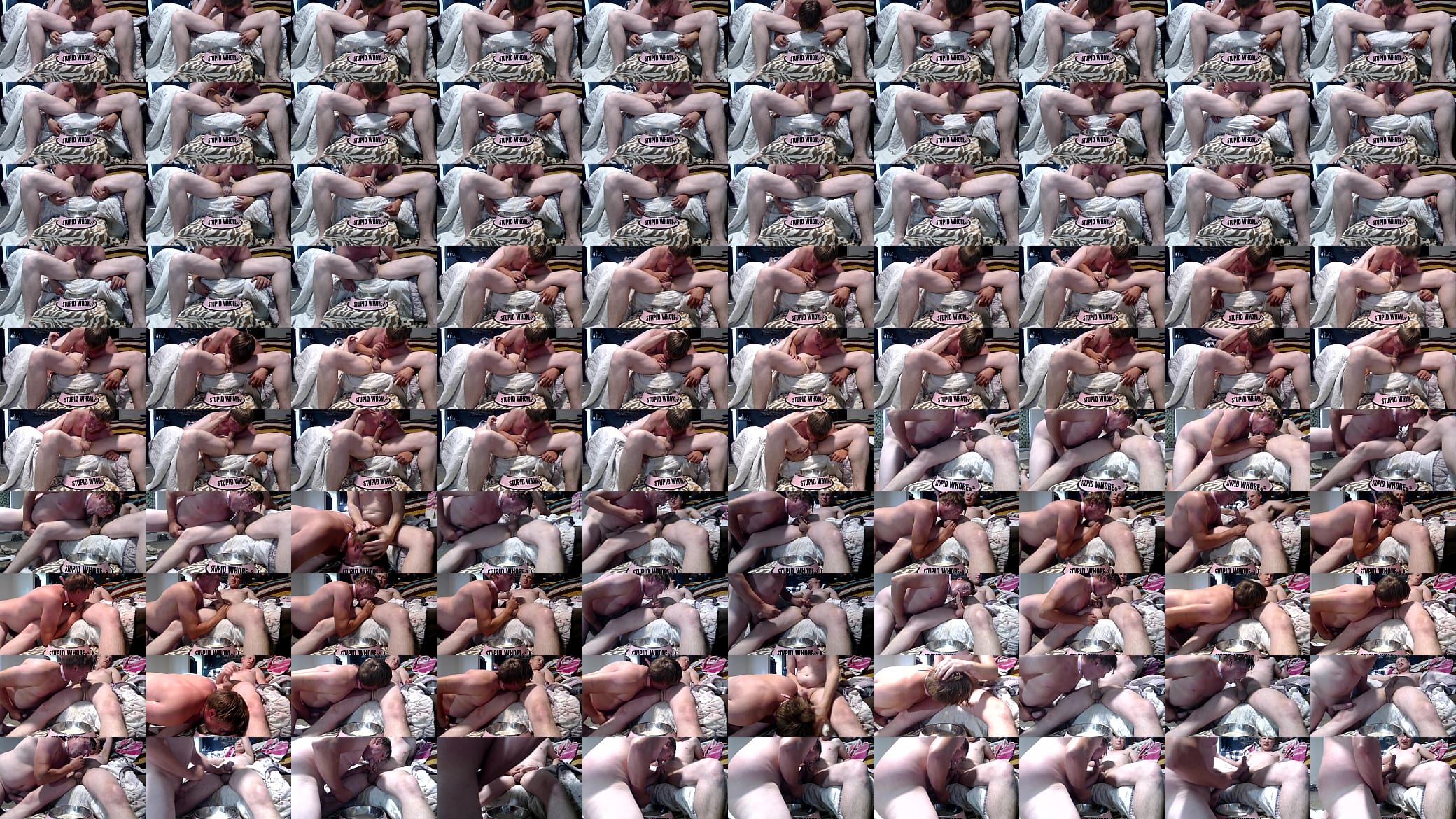 homemade stupid sissy whore gets face fucked and enjoys puke 预览图