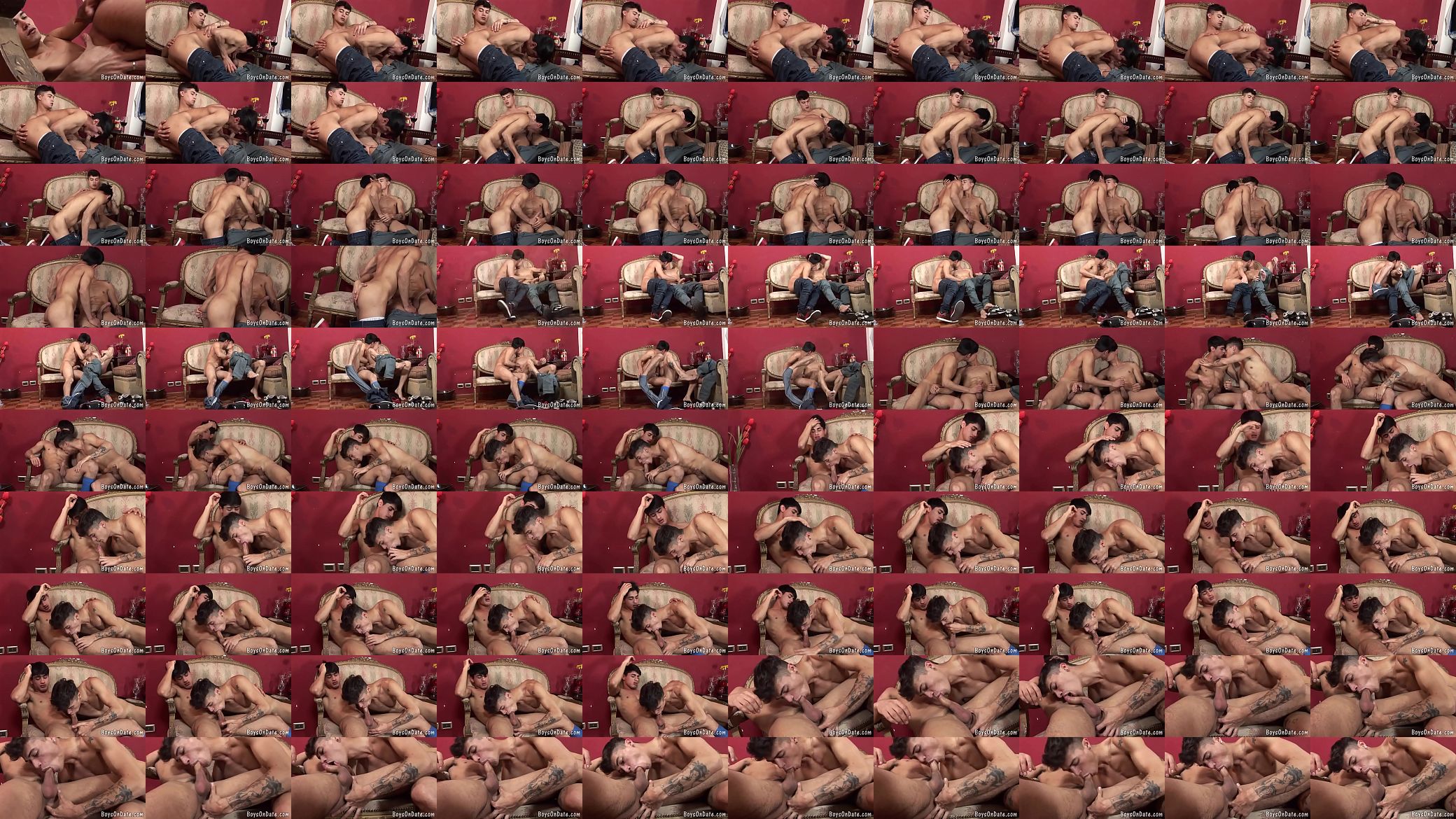 Ripped love-mates have sex on a date 预览图