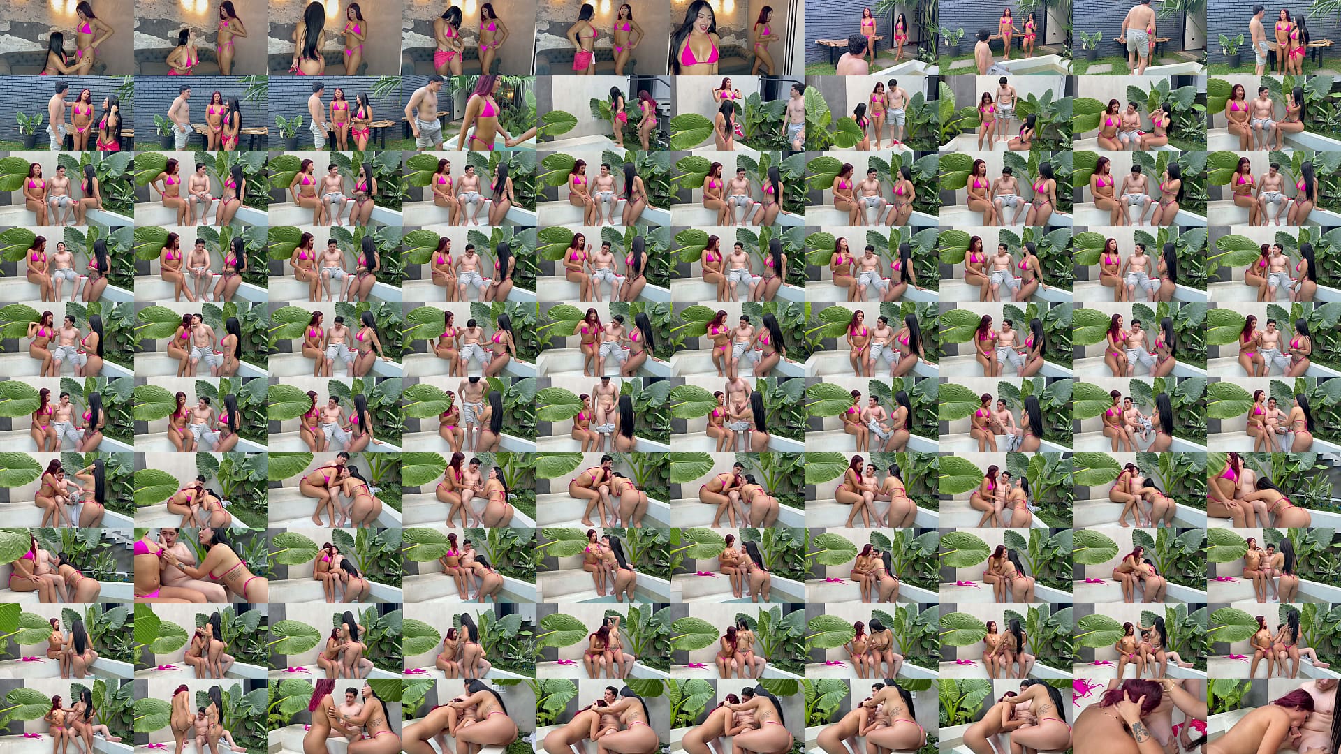 My sexy friend and I ran into my horny neighbor at the pool - Alejandra Palacios 预览图