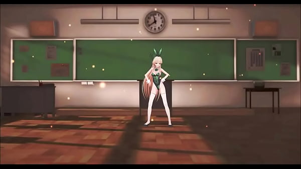 Blue Archive Asuma Toki Hentai Sex & Dance Bunny Style Playboy MMD 3D Soft Green Clothes (CLIP)