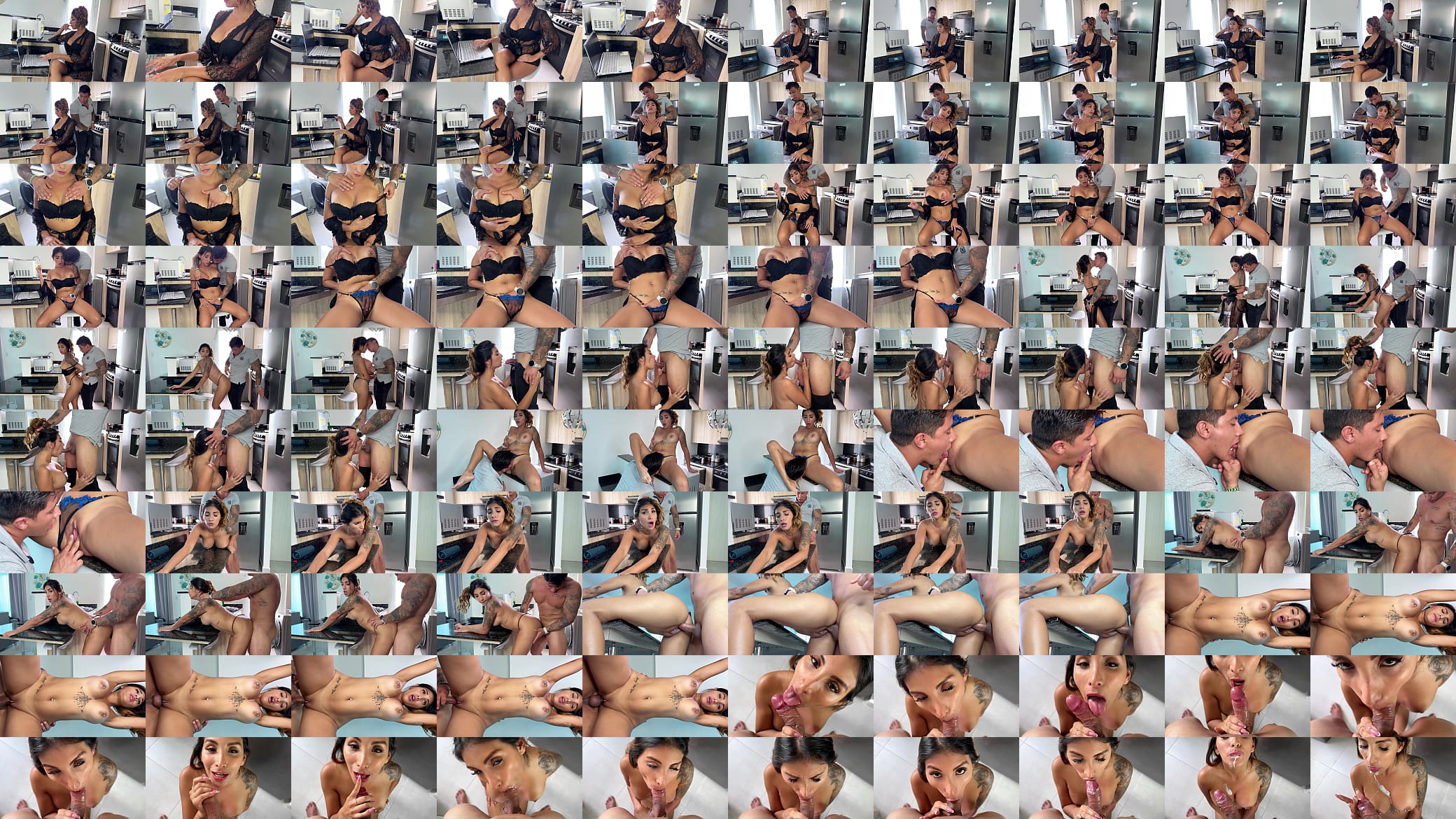 Taboo! Horny MILF lets her stepson fuck her in the kitchen 预览图