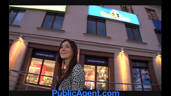 PublicAgent Sexy brunette fucked outdoors
