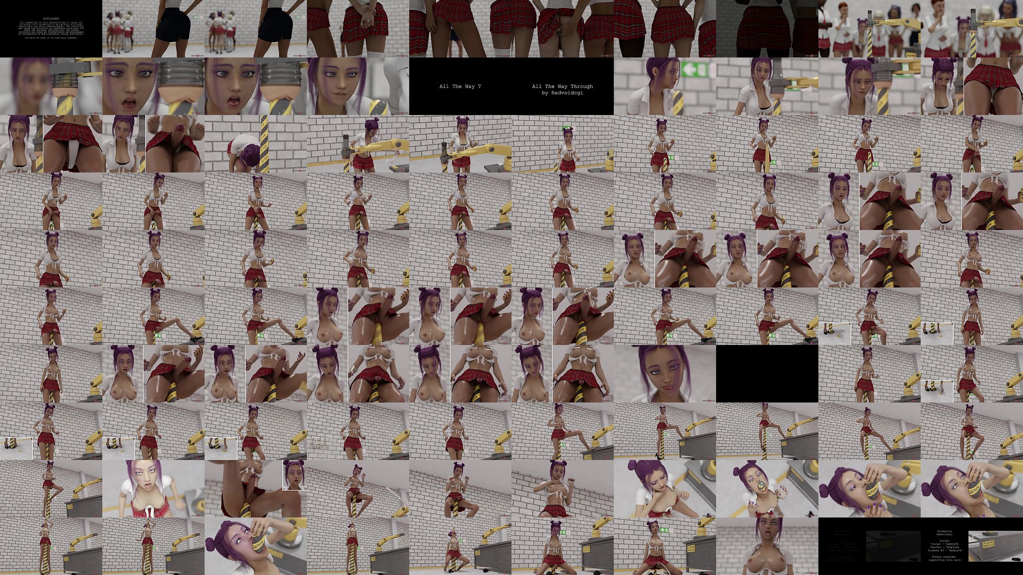 All The Way Through by Redvoidcgi (Futanari impaled by a machine has the best orgasm ever) 预览图