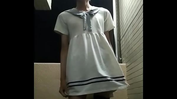 【全裸女装】　夜風を浴びる変態　【朱音もみじ】