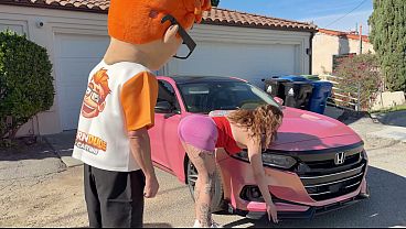 Avalon Mira's Brunette Bombshell: Big Dick Doggystyle Deal Ends in Cum on Tits Glory!