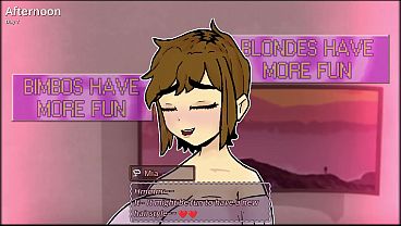 Roommate turns Into a Brainless Bimbo Slut. "Modification App" game [Bimbo Ending] by Tightly