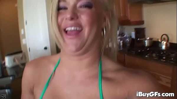 Crista Moore poses with big boobs striptease