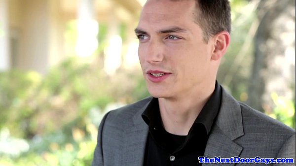 Download Video - Handsome jock masturbates in office