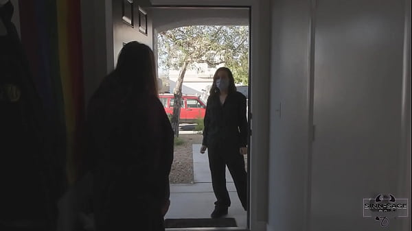 Download Video - Sinn Sage And Her Lesbian Lover Ariel X Play With A Big Strap-On Dildo