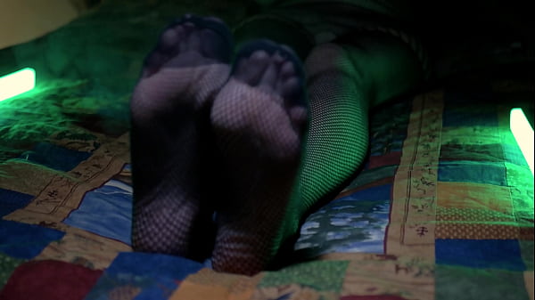 Perfect Toes Peeking Through Sexy Fishnets