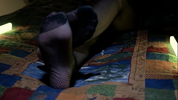 Perfect Toes Peeking Through Sexy Fishnets