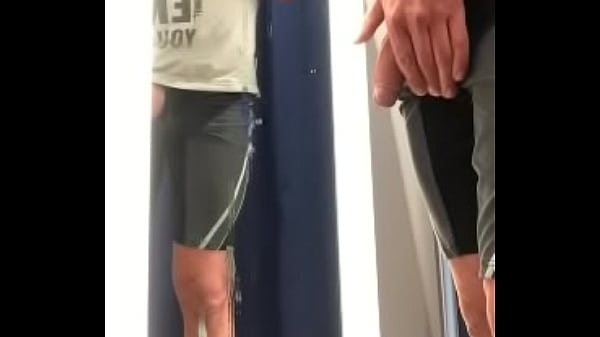 Download Video - Dare&colon; In a fitting room trying on bathers&comma; cumshot on mirror and licking cum&period;