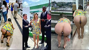 Got fucked in the ass inside the warehouse, in public