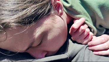 Stranger teen catching me and suck dick in bus