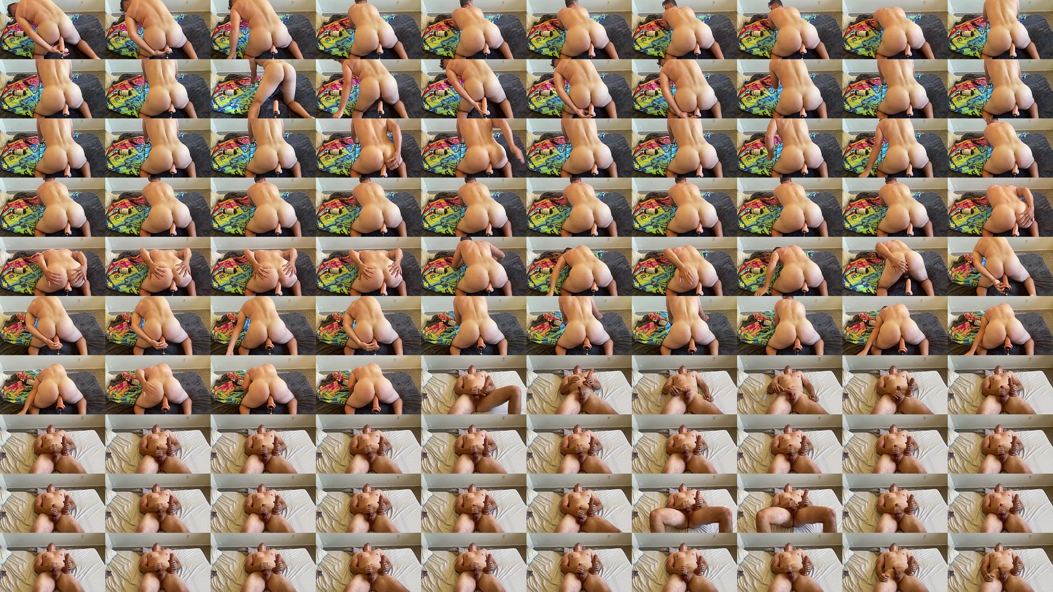Quick fuck with my 8 inch and 10 inch dildos 预览图
