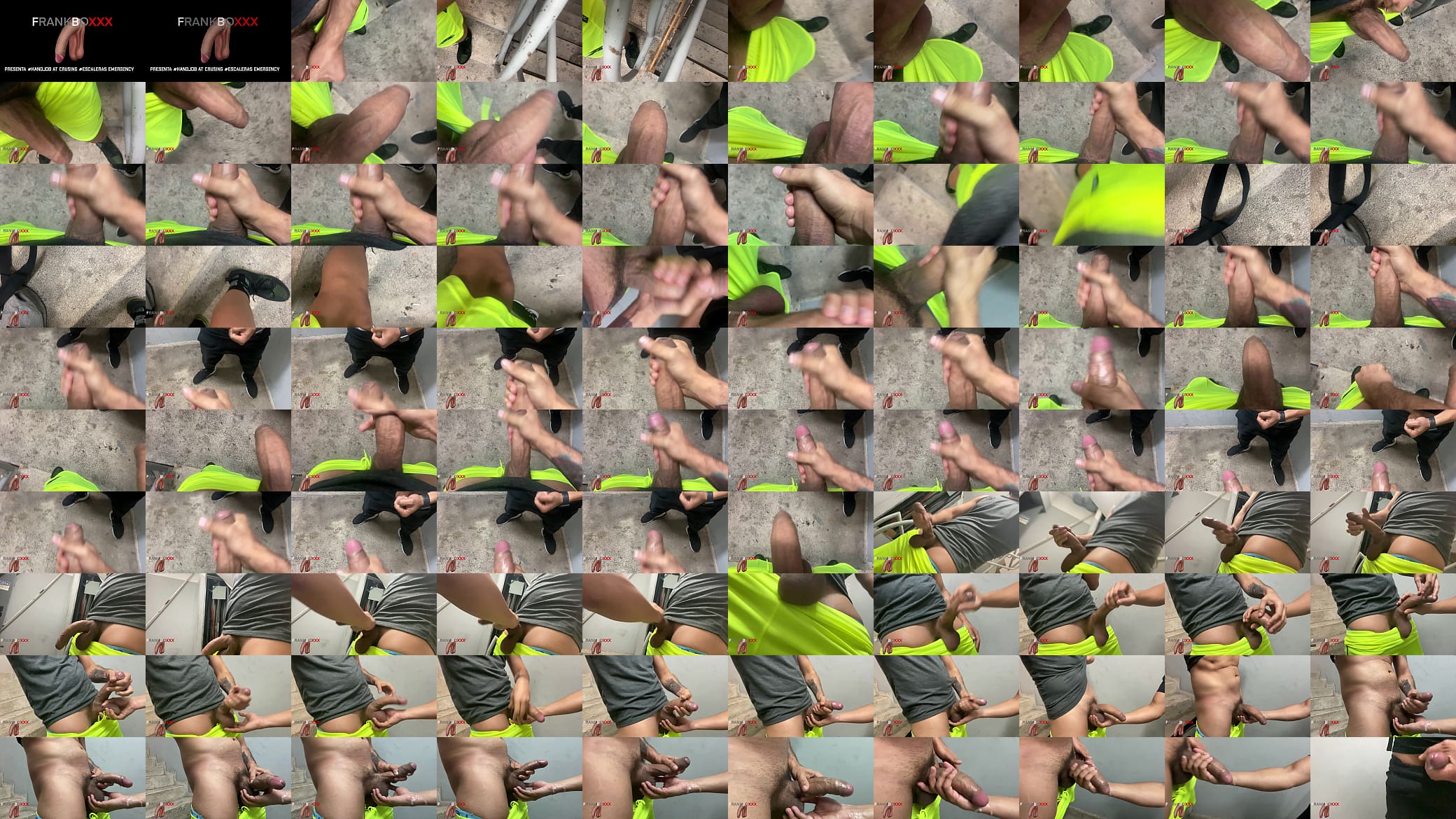 En las escaleras una mano me masturba hasta venirnos los dos. 预览图