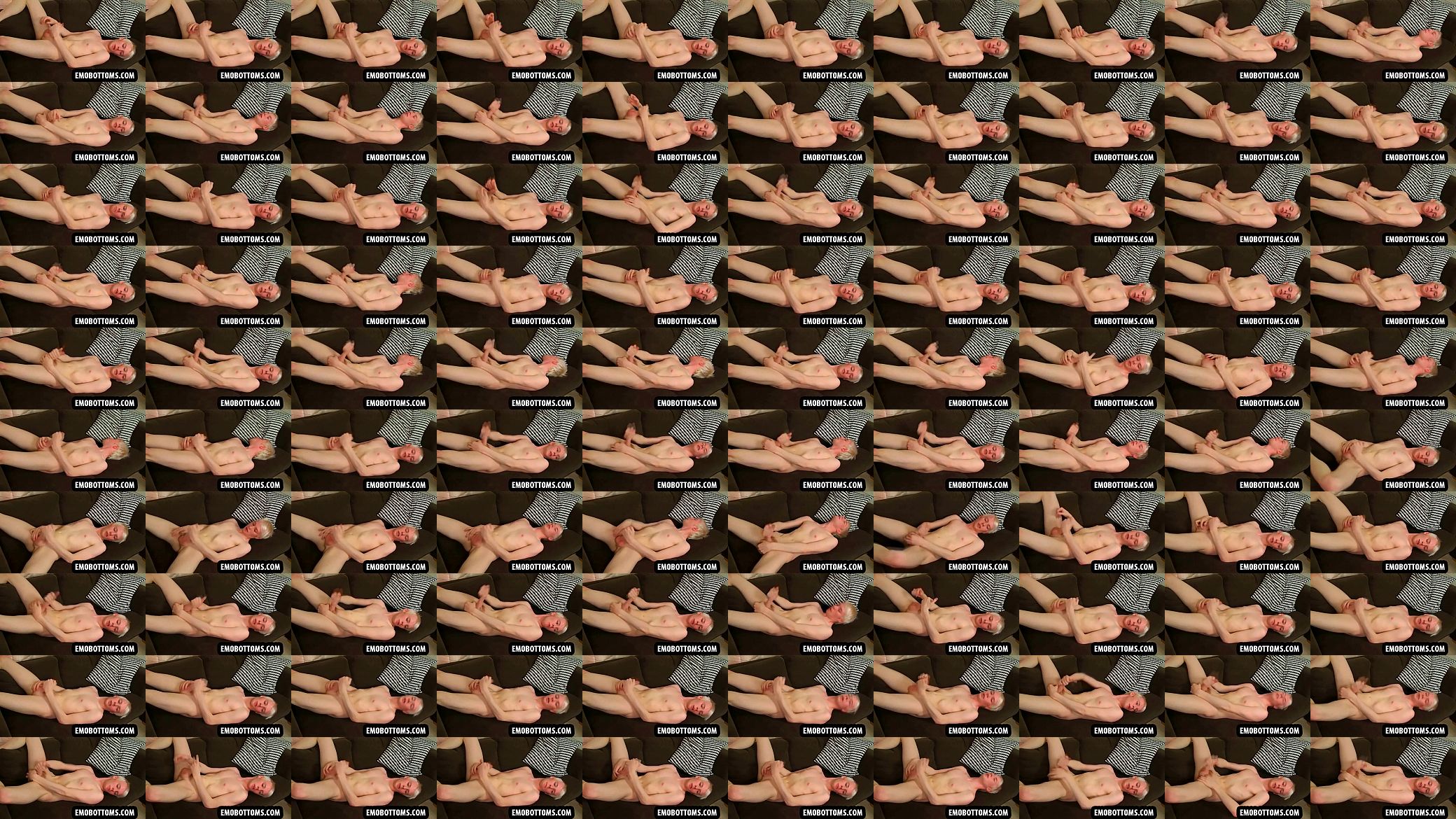 This sexy blonde emo twink is masturbating 预览图