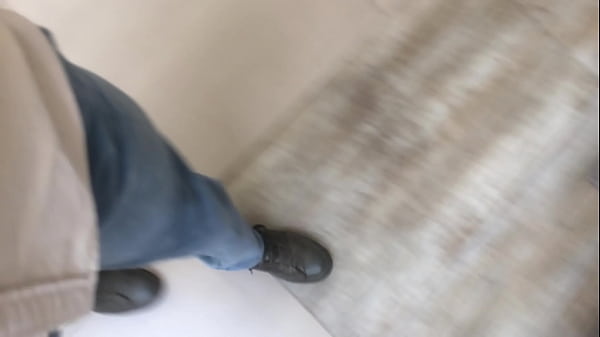 ass under pink skirt on an escalator.MOV