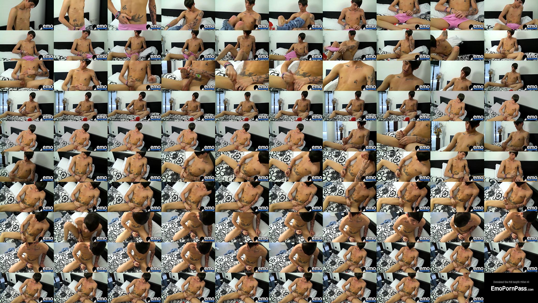Horny twink emo Tantrum Desire jerks his hot hard cock 预览图