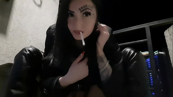 brunette blows smoke in blondes face catfight porn