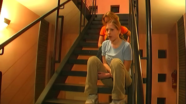 Blonde Hotties Cindy And Lussi Pet, Paw, And Share A Hot Dick