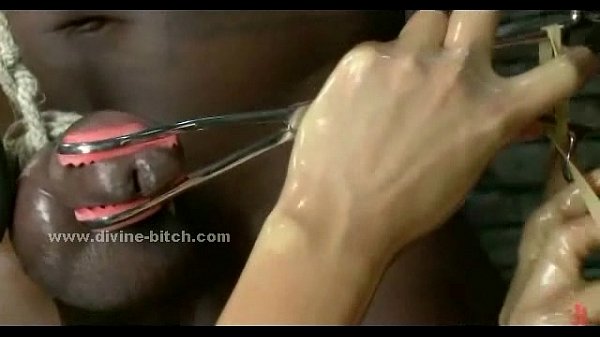 Sado maso mistress taking care of slave