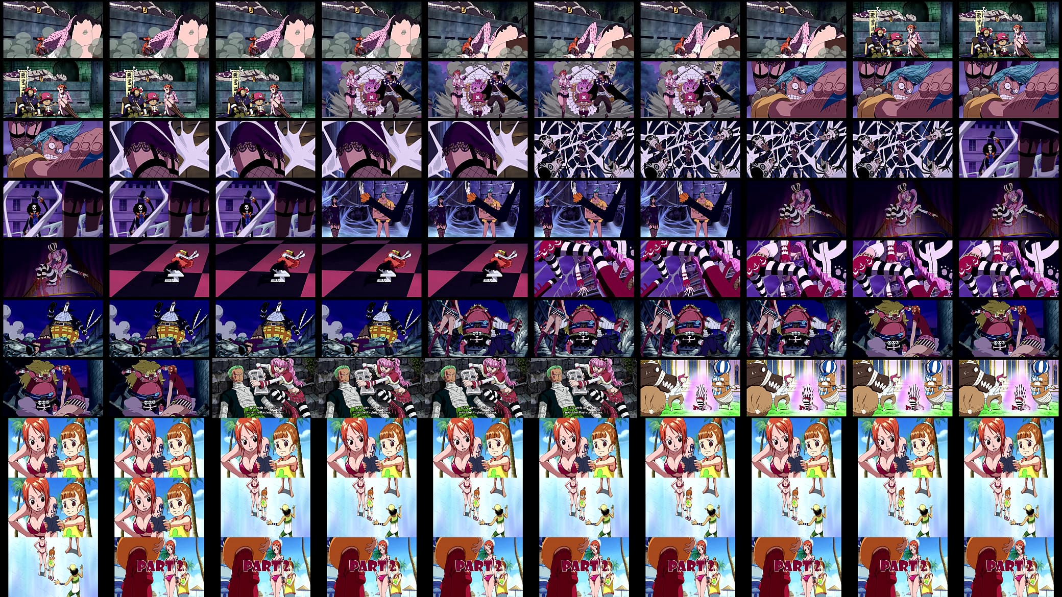 One Piece Fan services-Actual images from the Anime Compilation Part 1 预览图