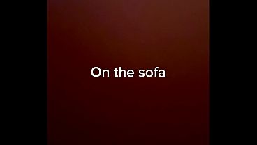 On the sofa