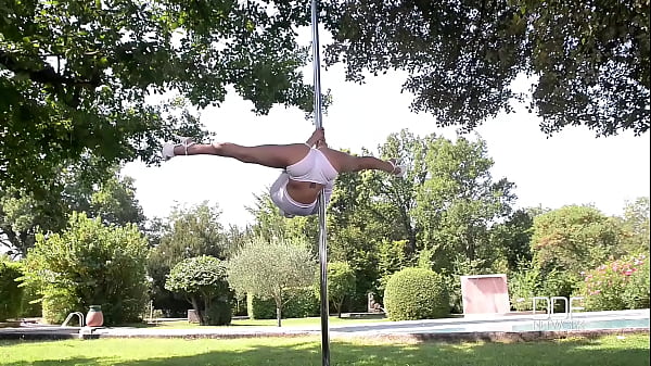 Captain's Log - Busty Outdoor Pole Dance Special