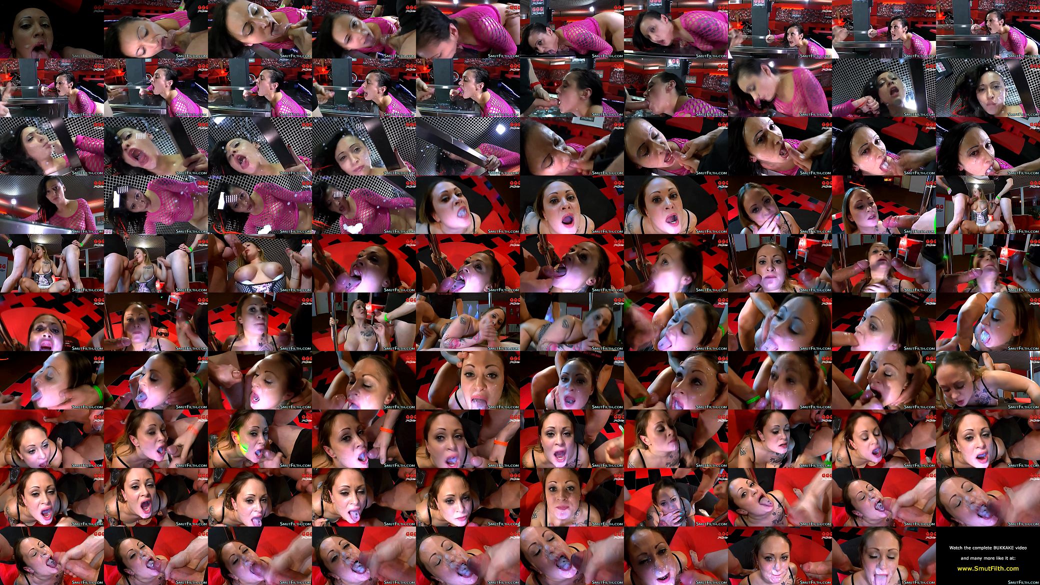 Bukkake slut slurps jizz 预览图