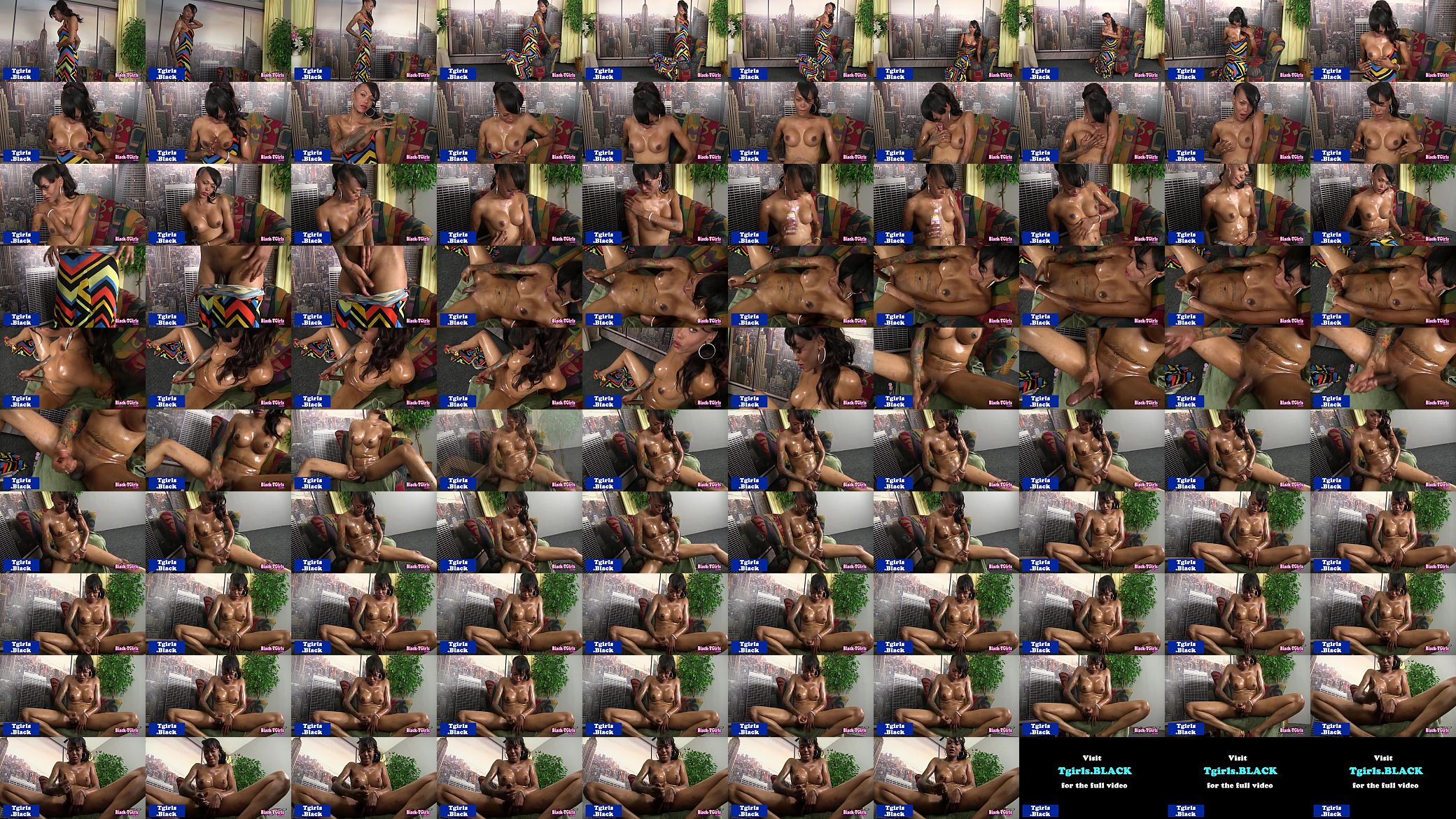 Ebony shemale sprays jizz 预览图