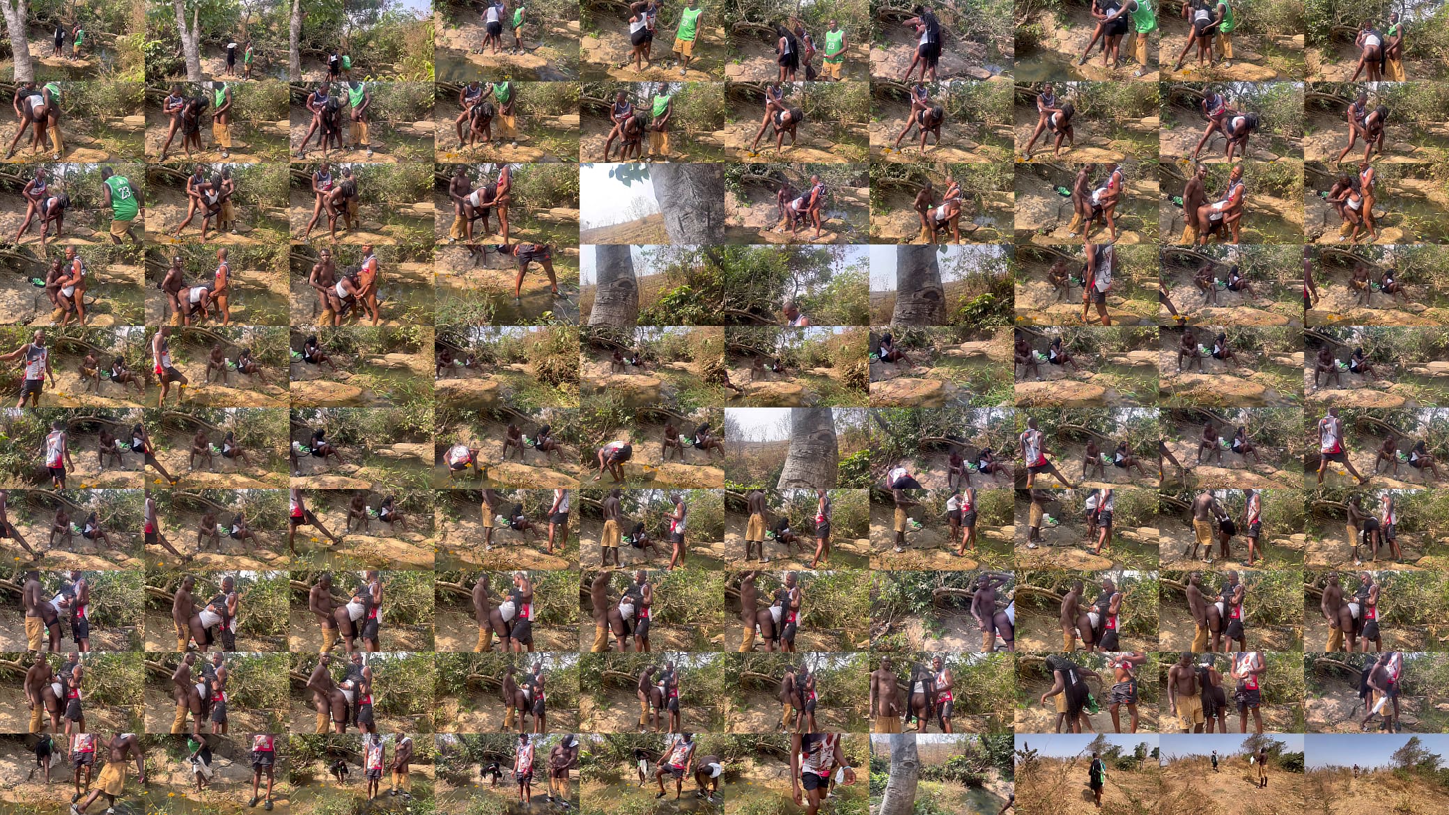 We nearly got caught by Fulanis in the riverside fucking 预览图
