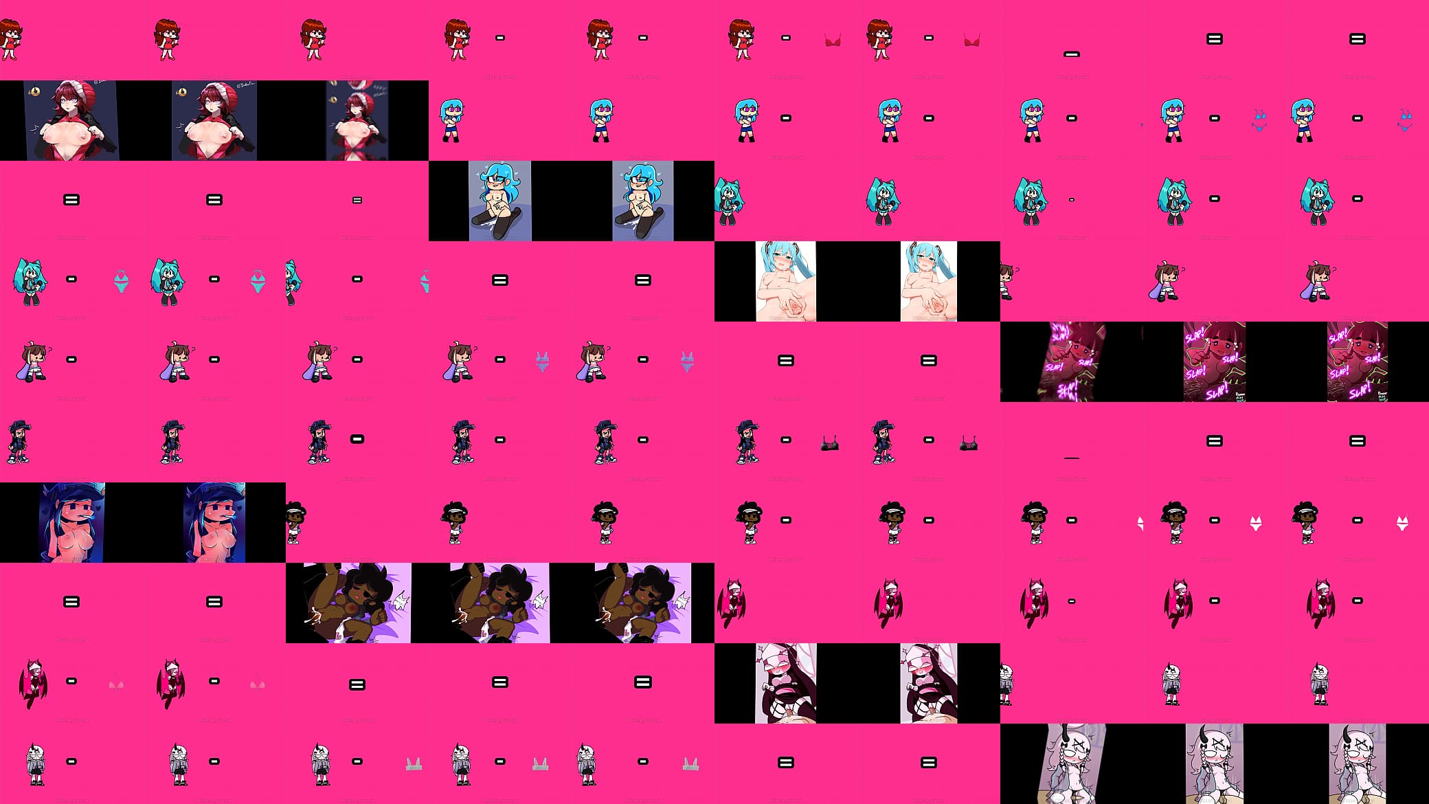 FNF (Friday Night Funkin) girls -  edit 预览图