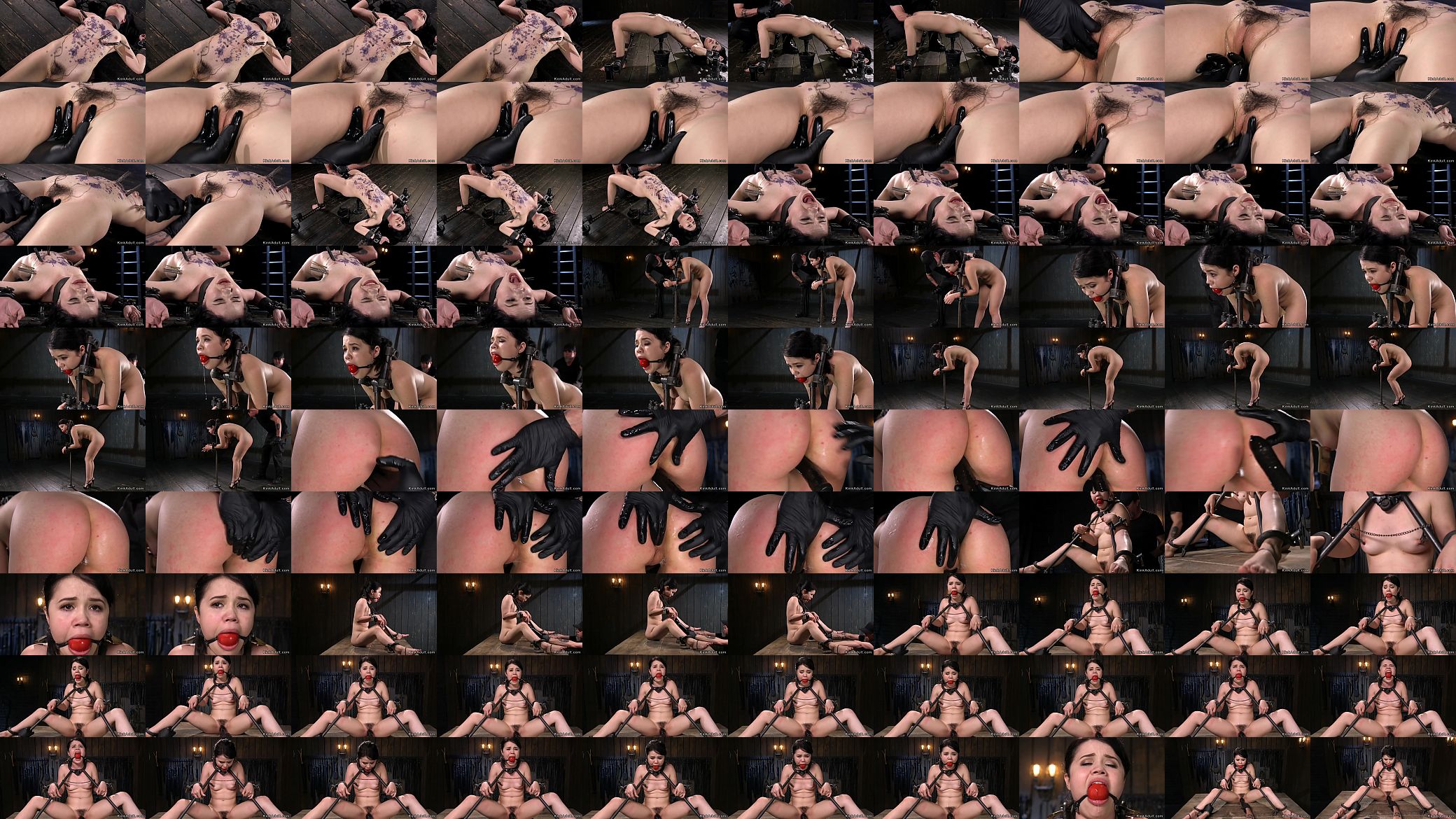 Waxed Asian in extreme bondage anal fingered 预览图