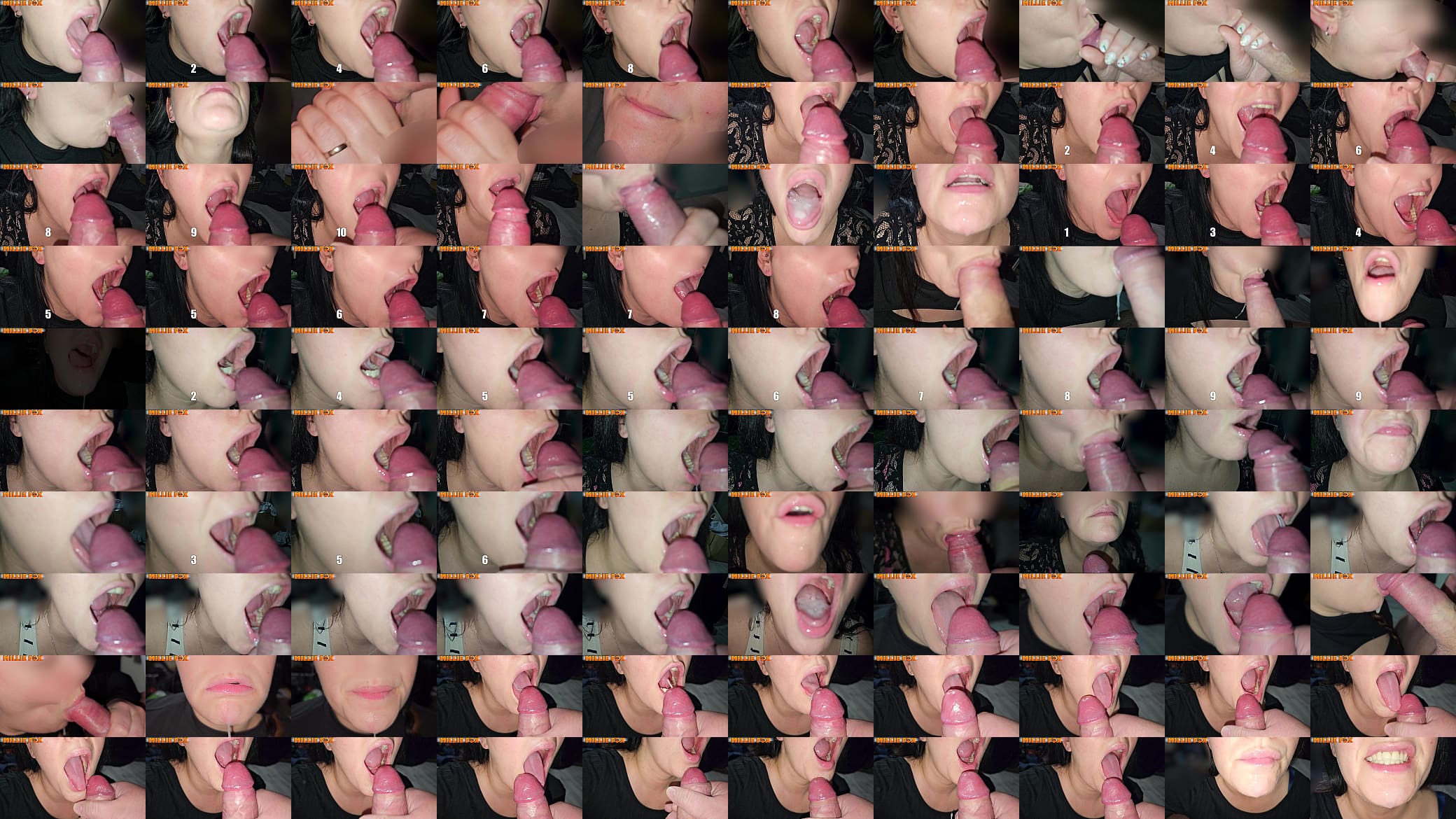 10 Minutes of Big Cum Shots and Swallowing Big Loads of Cum - Compilation - Millie Fox 预览图