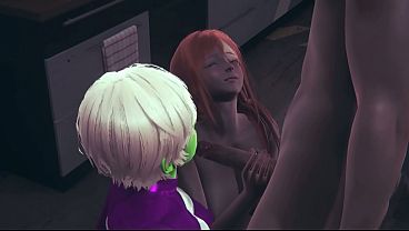 De.d or alive Hentai - Hanoka and another friend threesome - Japanese Asian Manga Anime Film Game Porn