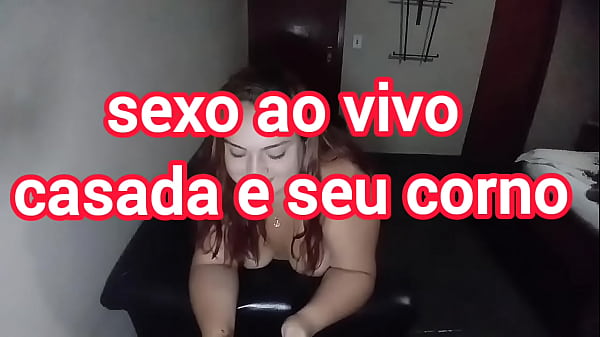 married Ruivinha Plus Suze fucking gifted lover and cuckold in video call