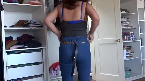I dress in tight jeans and allow stepbrother to caress me and enjoy me